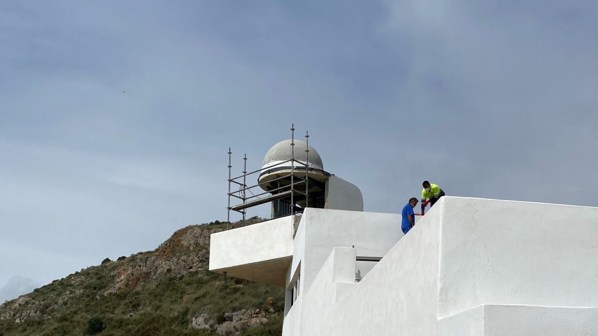Aspecto actual del nuevo Faro de Mojácar.
