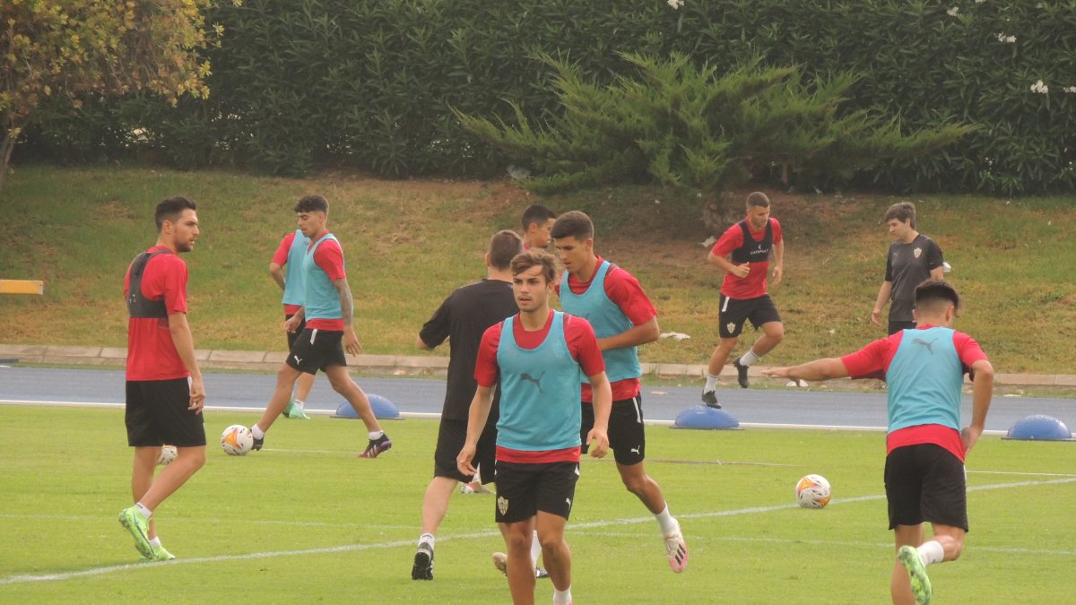 Primer entrenamiento de la semana en el Anexo.