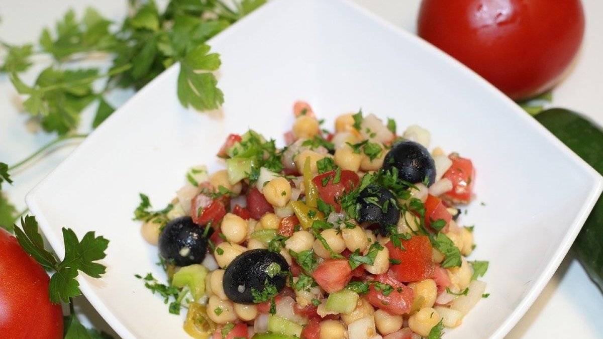 Ensalada de garbanzos.