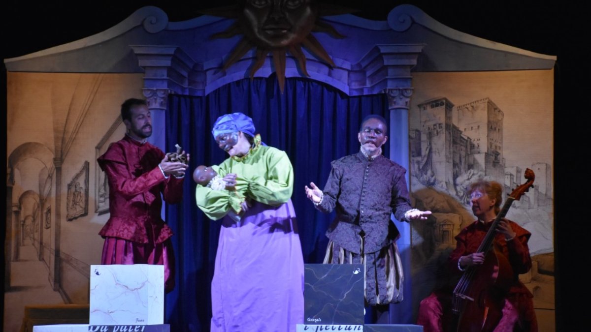 Momento de la representación teatral de \'La increíble historia de Juan Latino\'