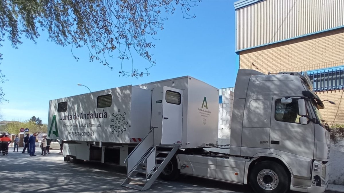 Unidad móvil en la que se realizan los cribados.