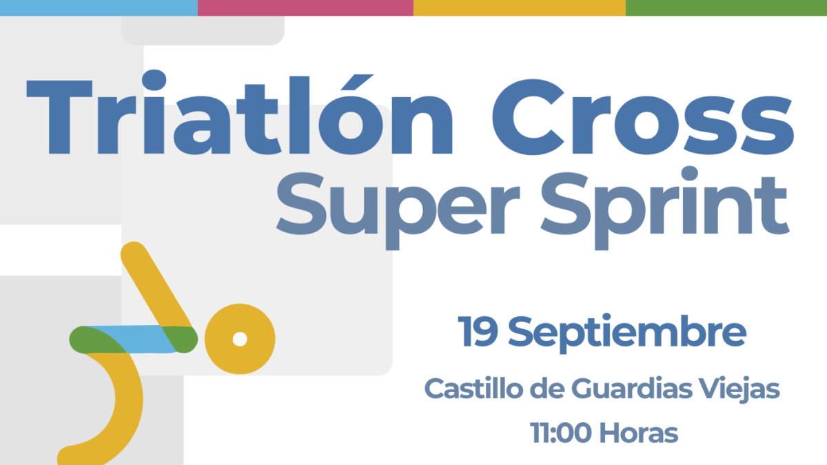 Cartel de una prueba ideal para los amantes del triatlón.