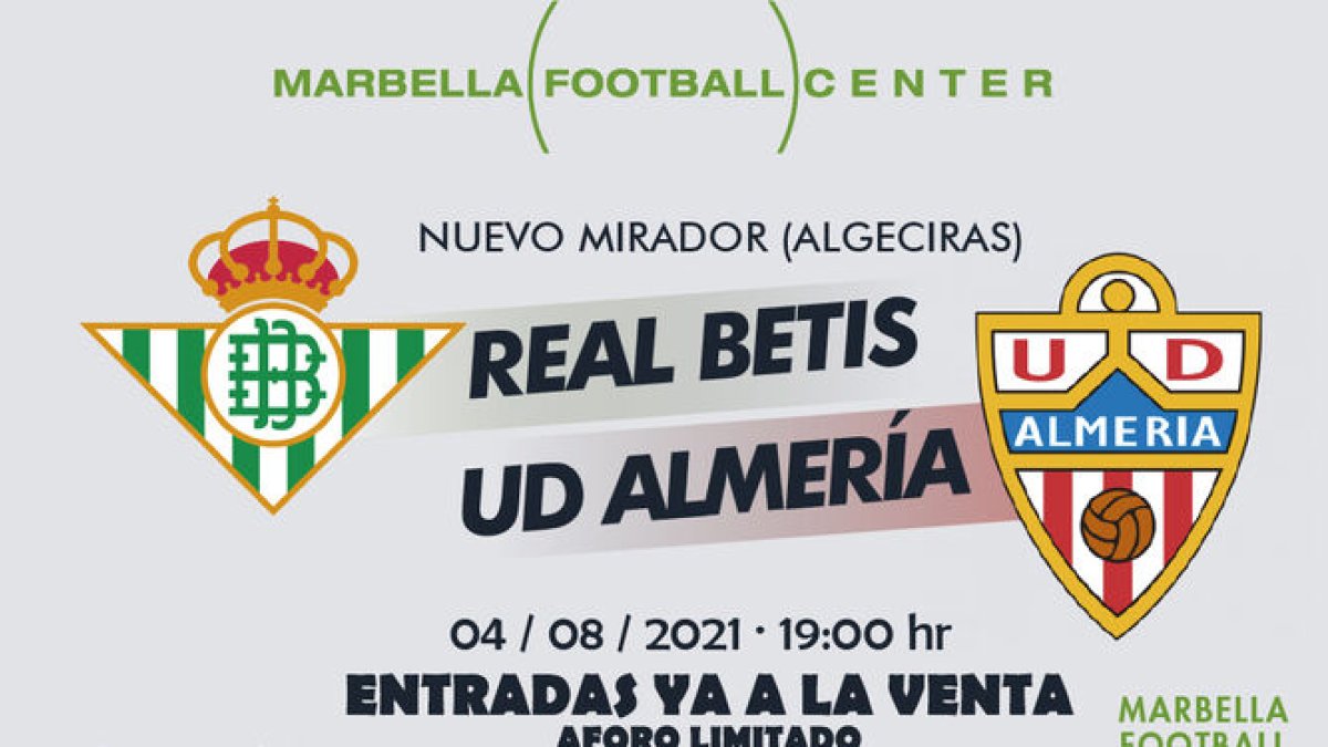 Almería-Betis, este miércoles en Algeciras.