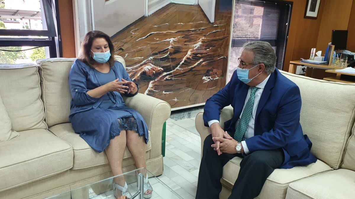 Reunión entre Carmen Crespo y Juan Ignacio Zoido.