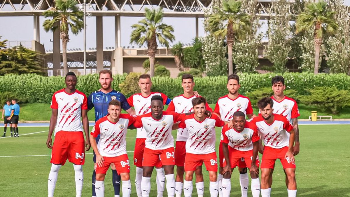 El once del Almería ante el Pulpileño.