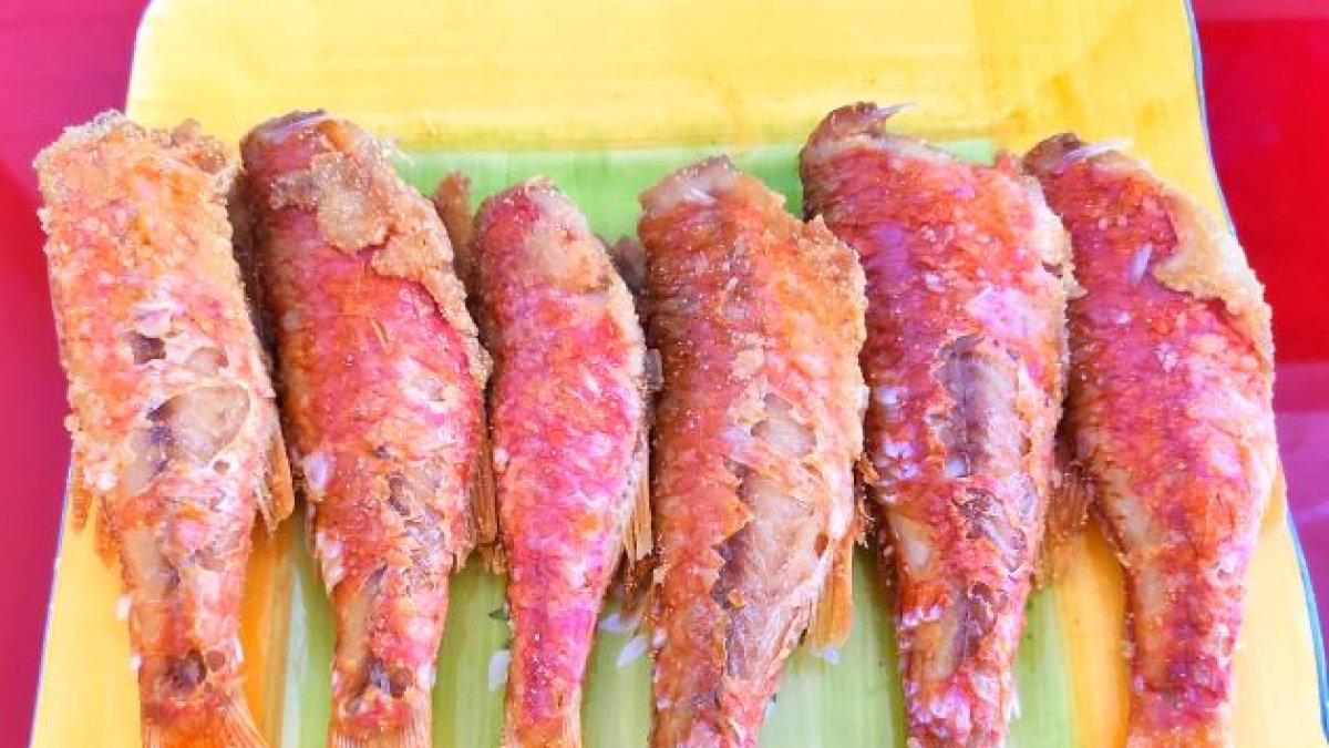 Salmonetes para almorzar.