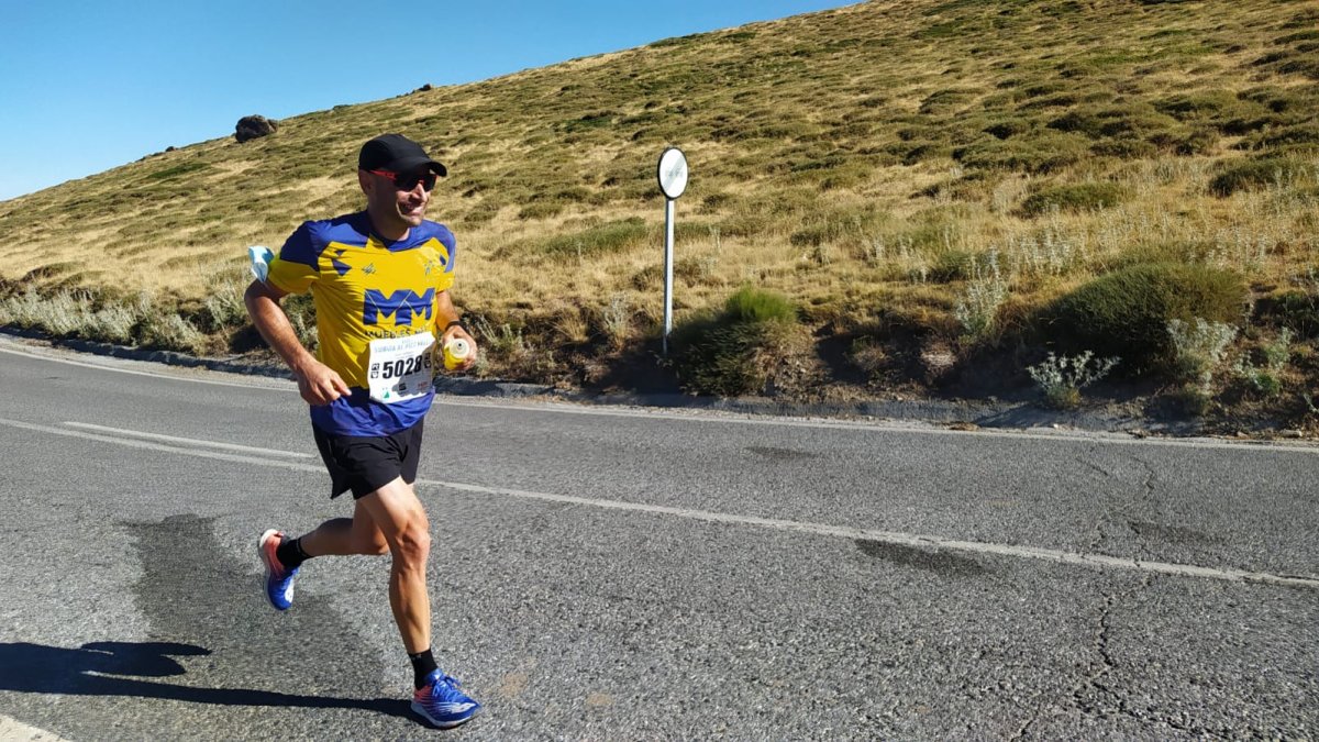 José Francisco Acién en plena carrera.