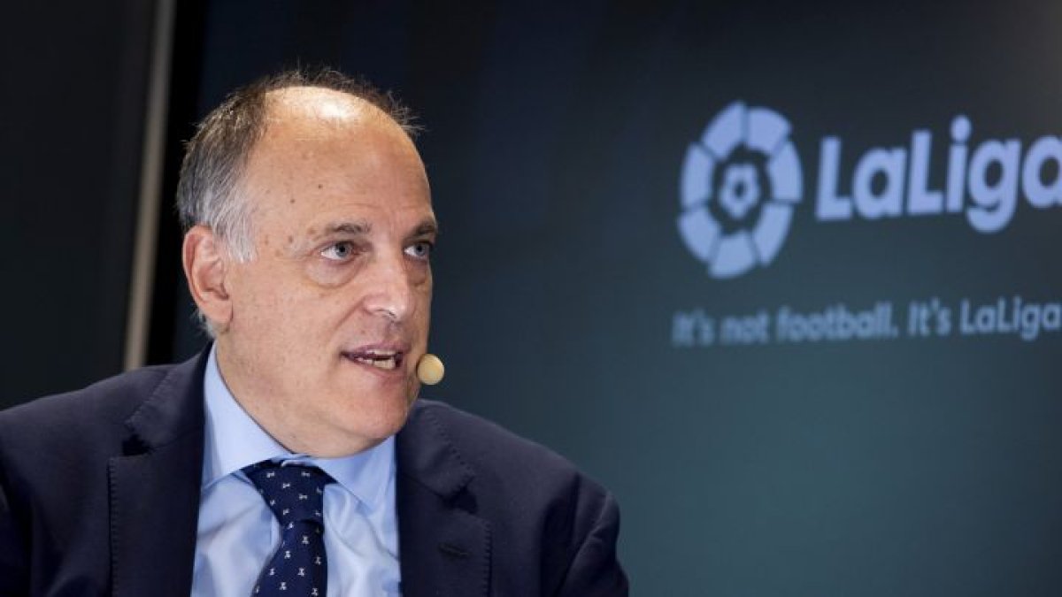 Javier Tebas, presidente de la Liga de Fútbol Profesional.