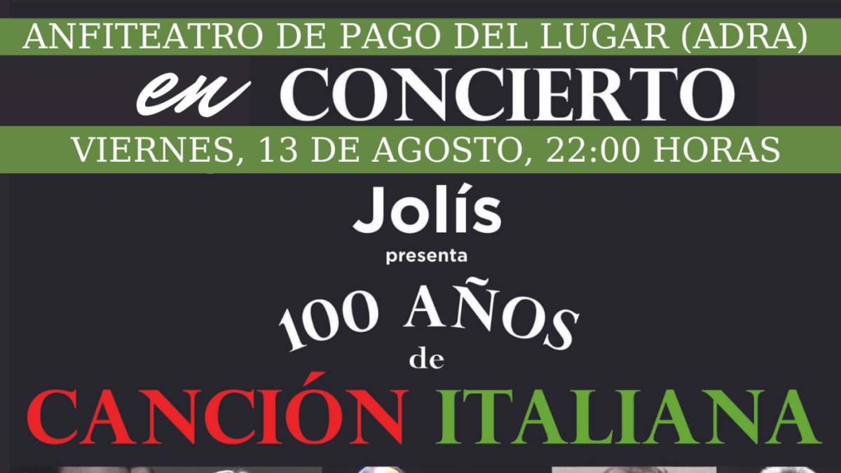 Jolís y sus ‘100 años de canción italiana’.