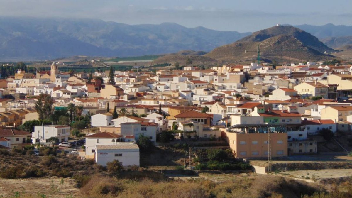 Vista general del pueblo de Antas