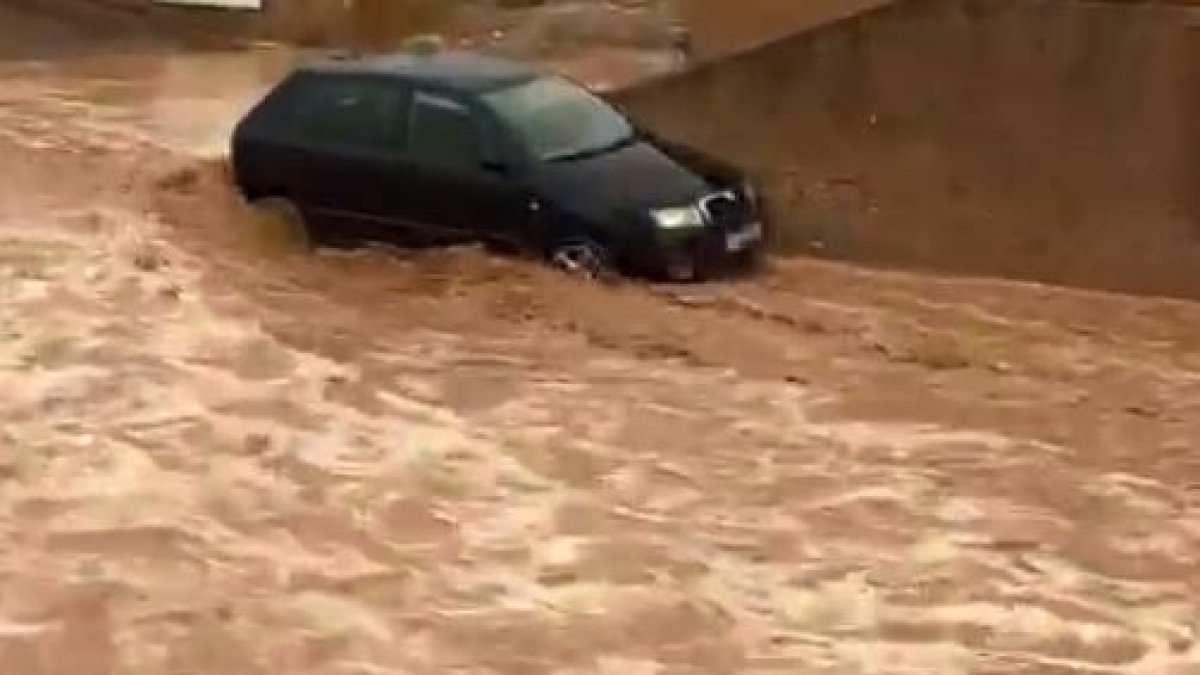 Rambla de Pulpí este jueves tras las últimas lluvias.