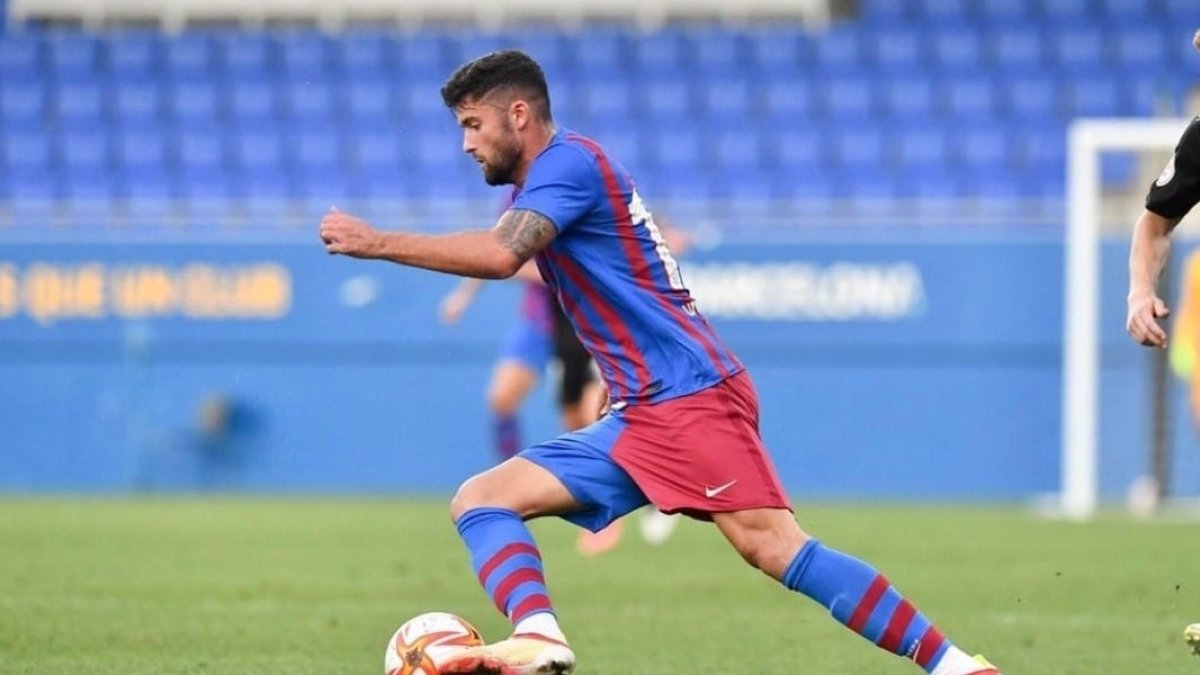 Jordi Escobar salió al filial del Barcelona.