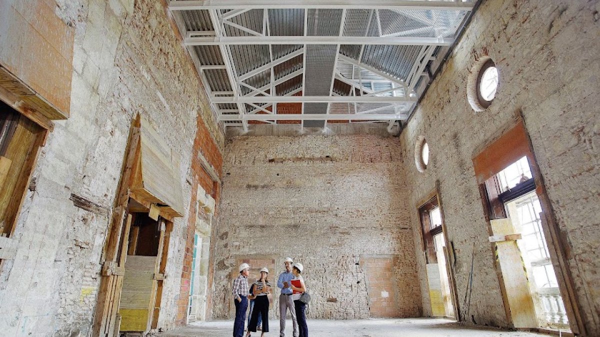 Interior de la Casa Consistorial en su estudio para las obras