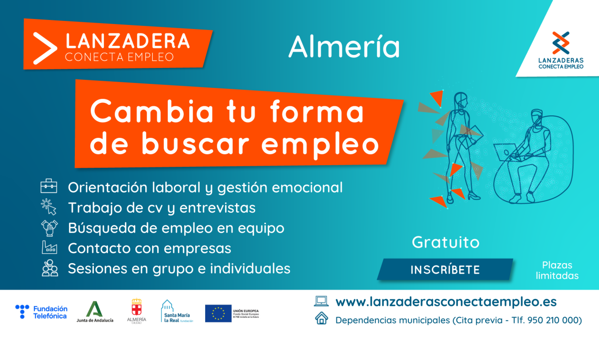 Cartel anunciador de la nueva \'Lanzadera Conecta Empleo\'