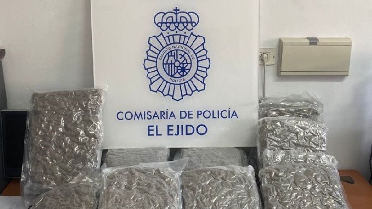 Marihuana encontrada en El Ejido.