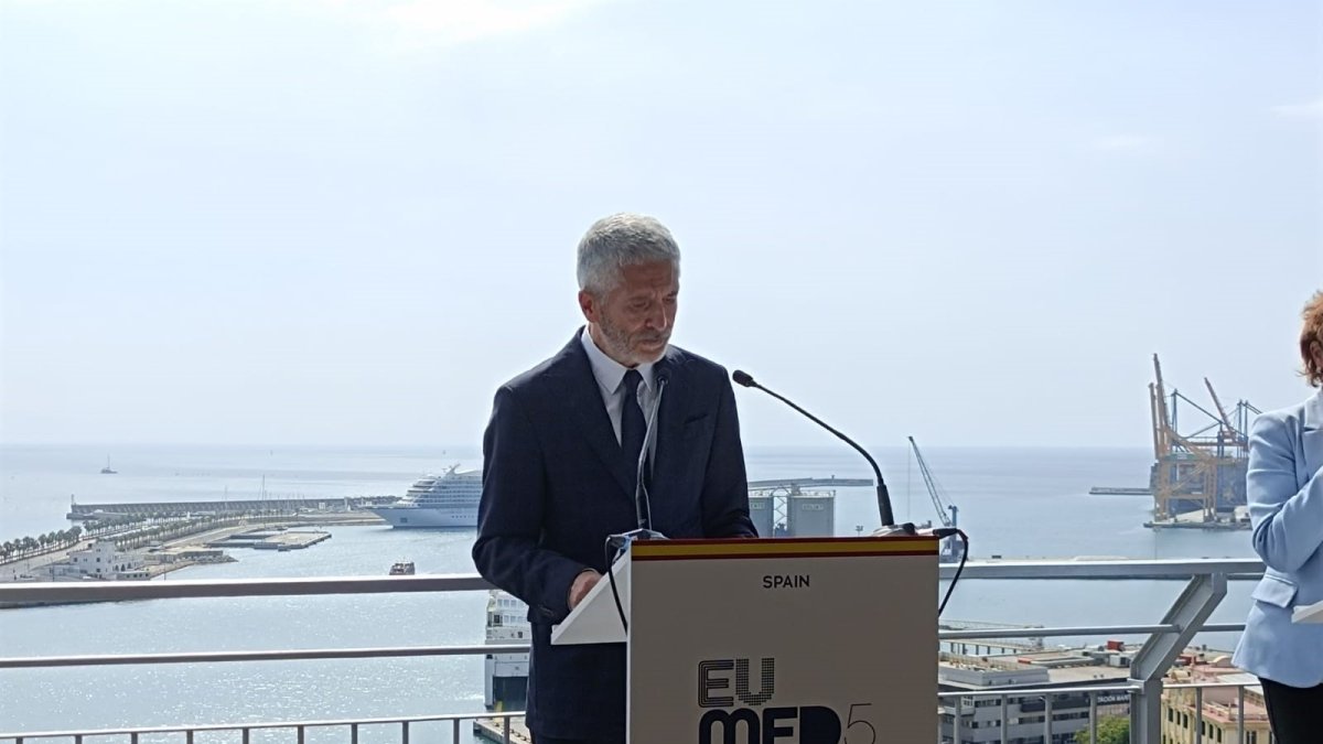 Fernando Grande-Marlaska, ministro del Interior, en rueda de prensa.