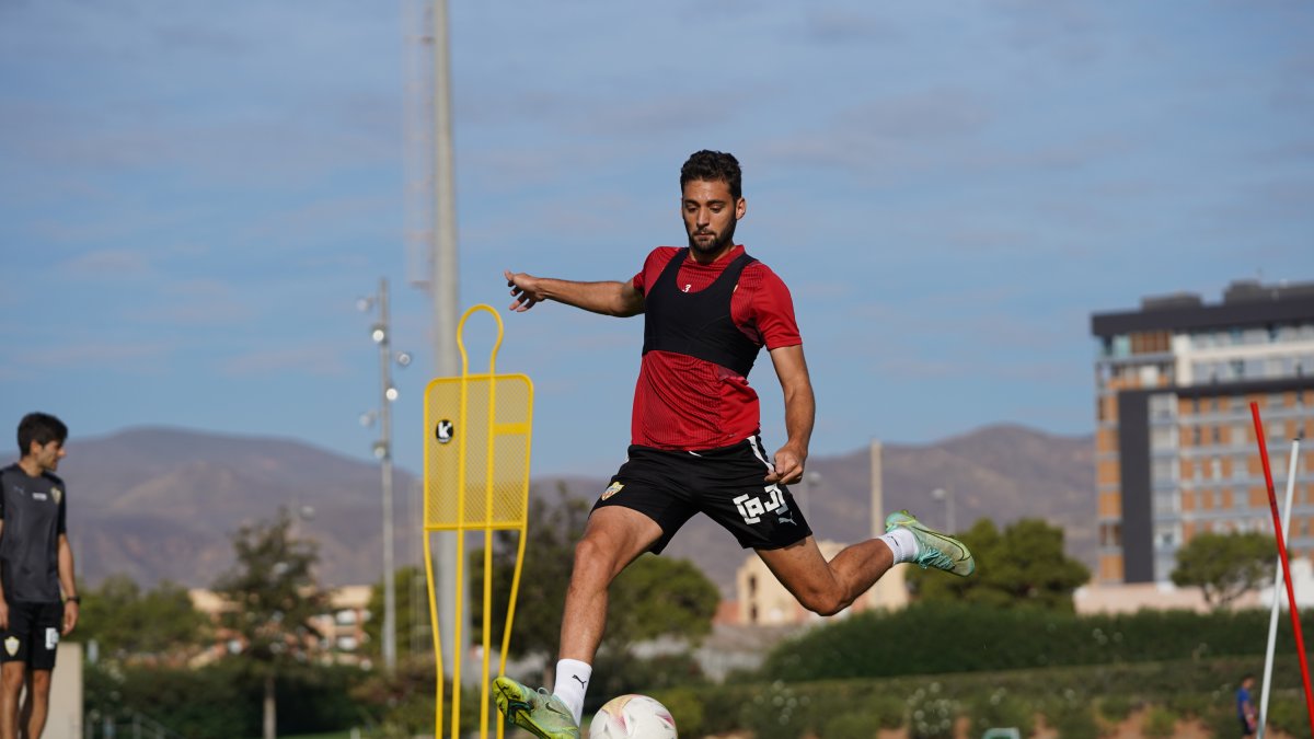 Iván Martos en el campo Anexo.