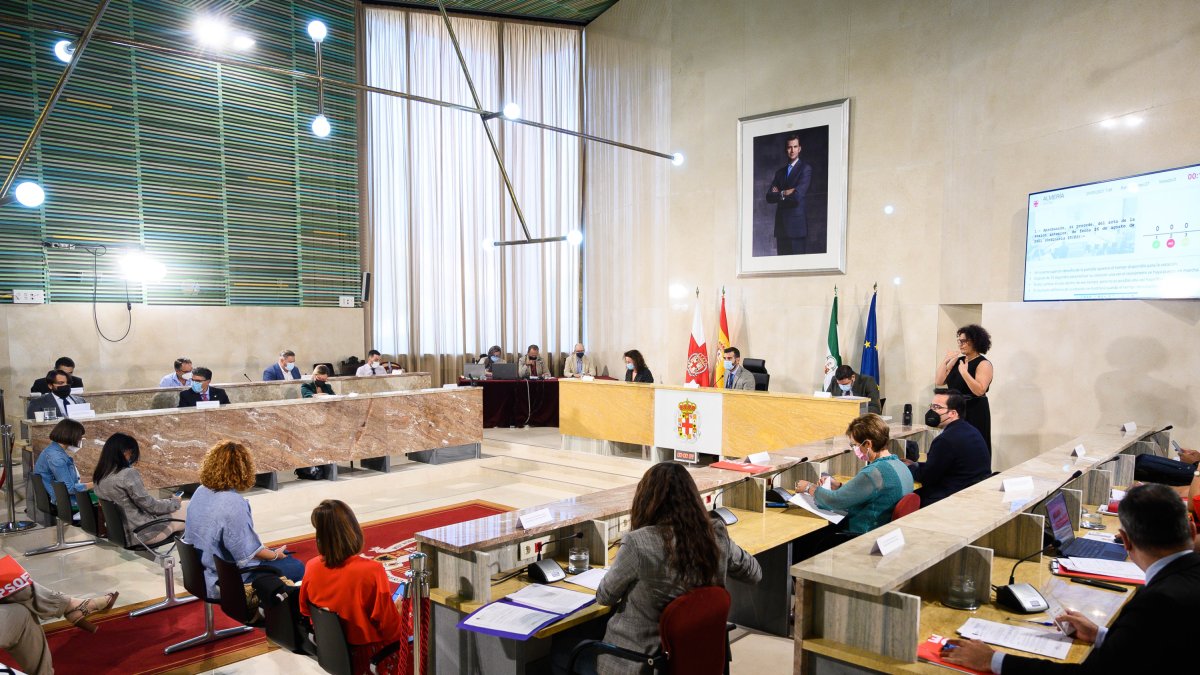 Sesión de pleno del Ayuntamiento de Almería