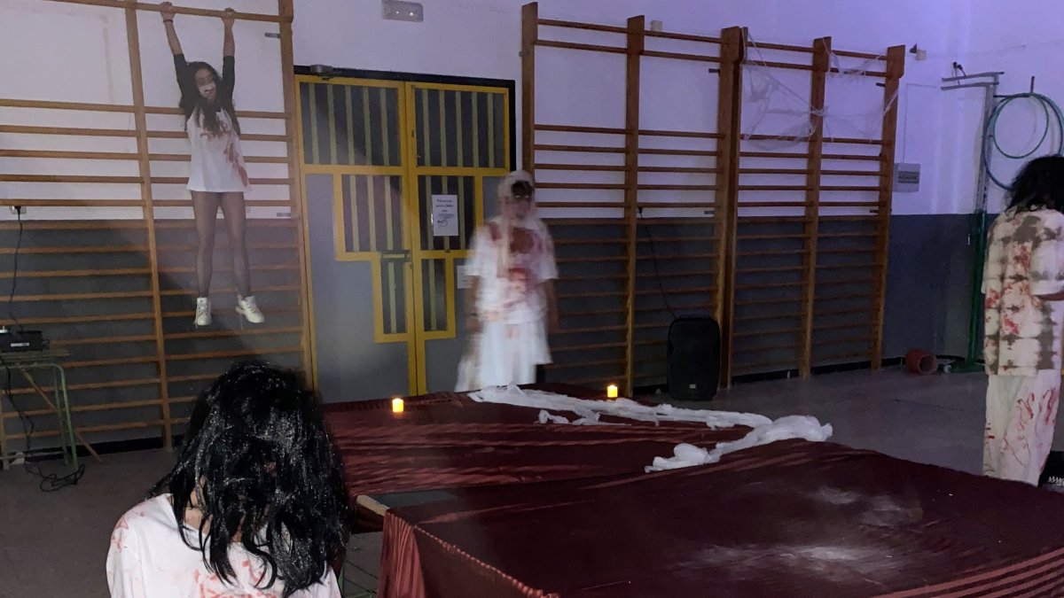 Imagen de una de las escenas organizadas por los alumnos.