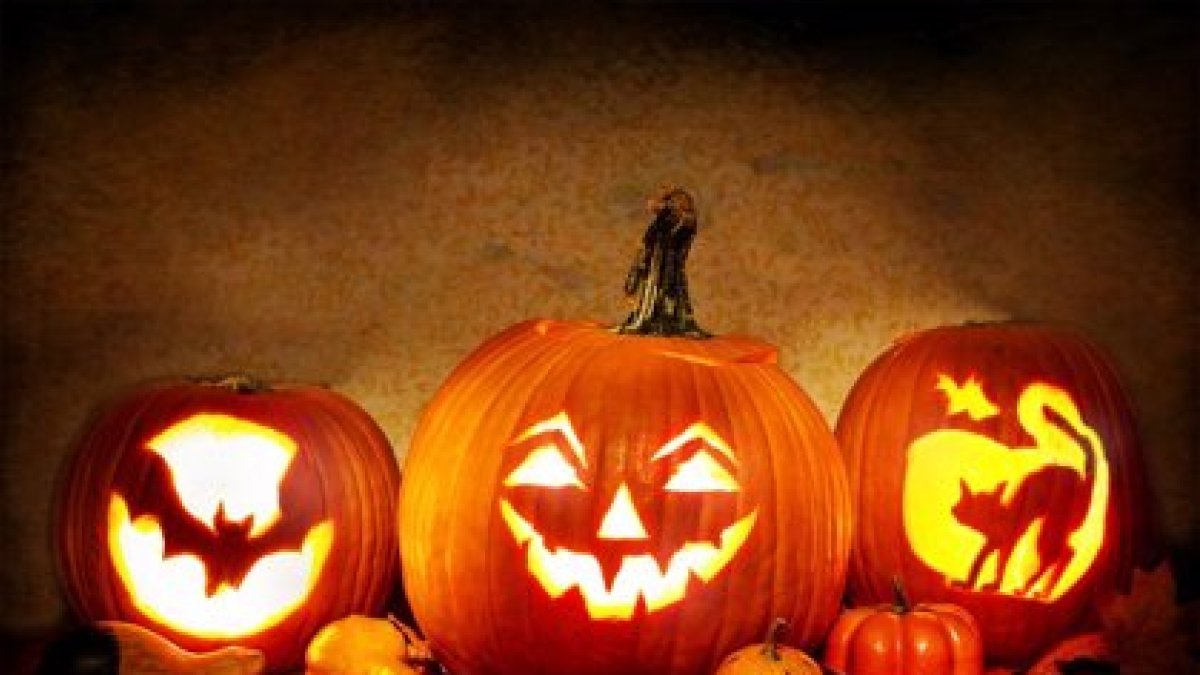 Imagen de archivo calabazas de Halloween.