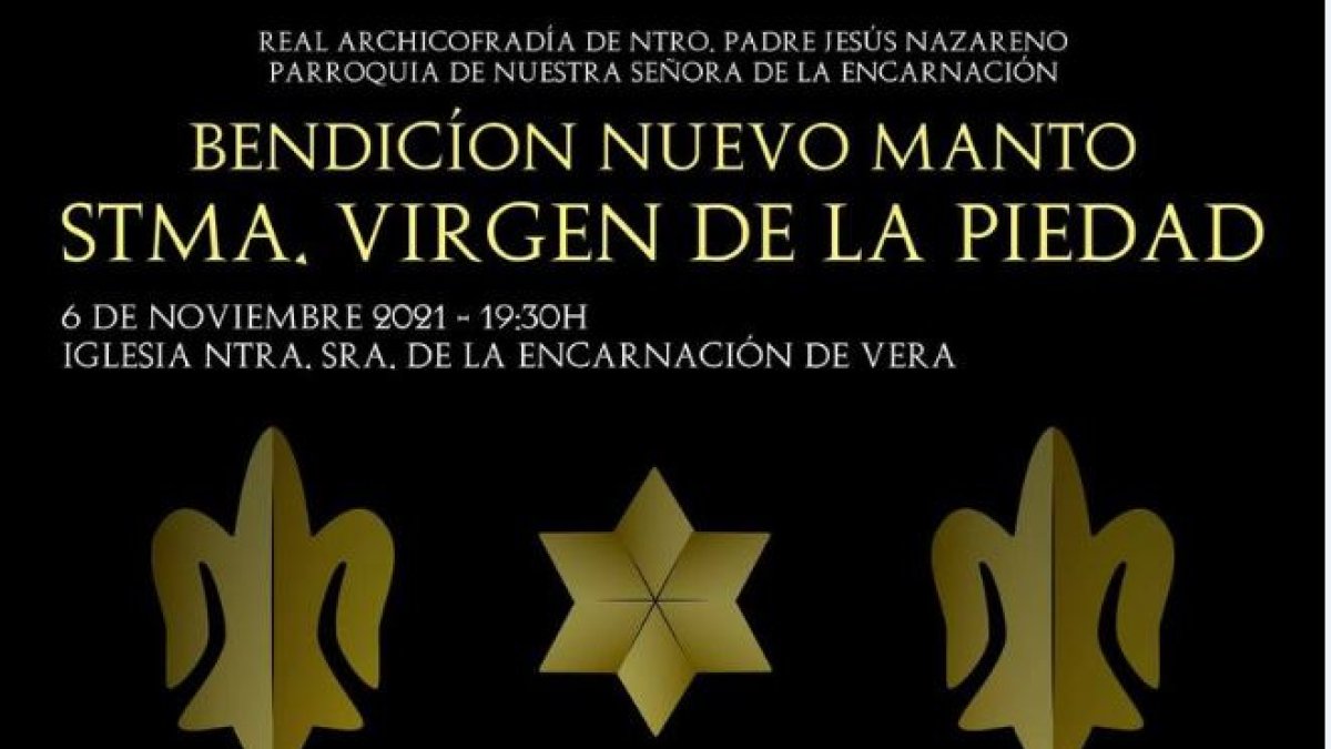 El acto tendrá lugar el próximo sábado 6 de noviembre.