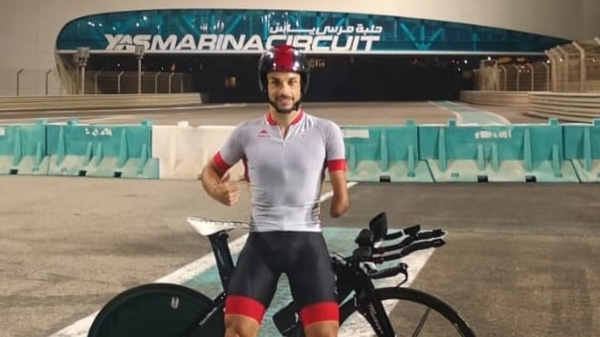 Jairo Ruiz en el circuito de Yas Marina en los Emiratos Árabes.