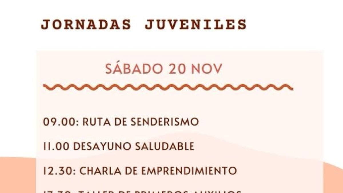 Cartel de las Jornadas Juveniles en Los Gallardos
