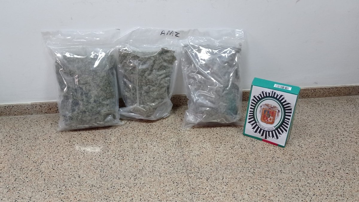 Imágenes policiales de la incautación de las sustancias