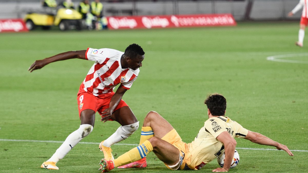 Umar Sadiq en el partido contra el Espanyol el año pasado.