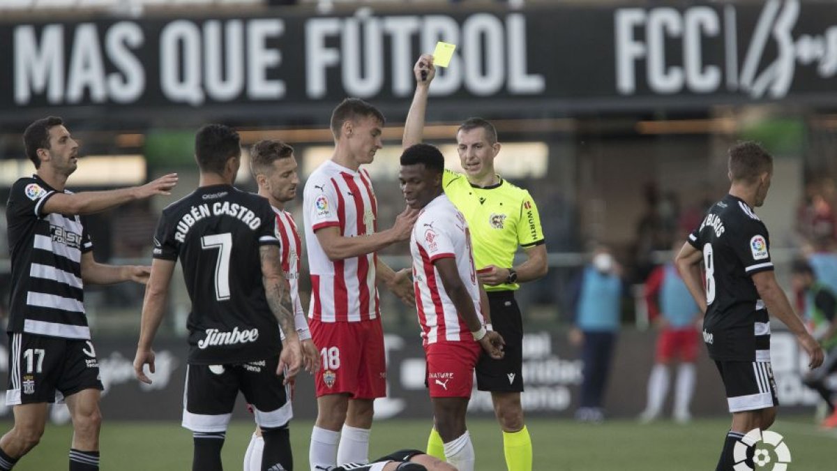 Javier Iglesias Villanueva en el Cartagena-Almería del pasado ejercicio.
