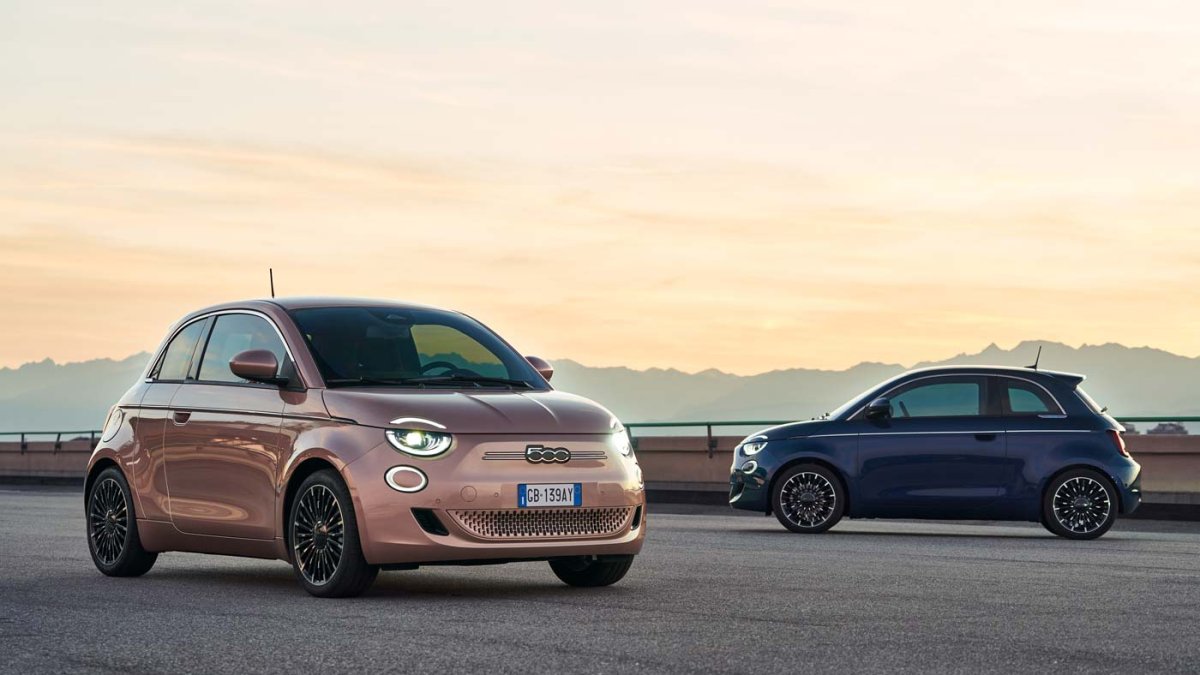 El Fiat 500e.