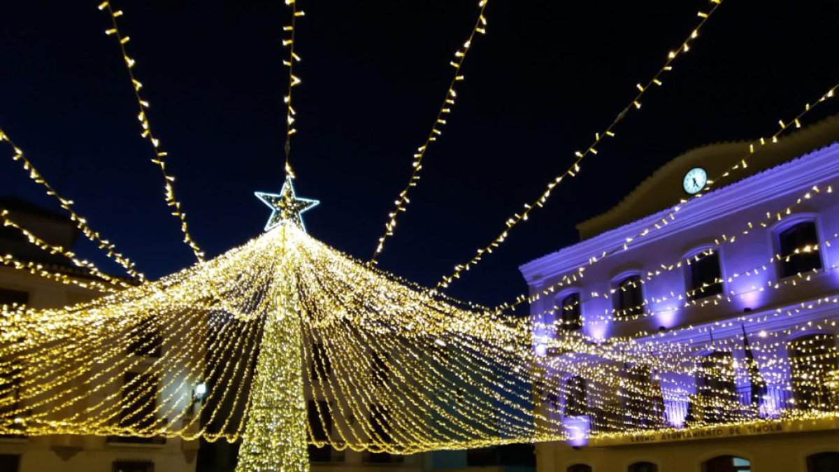 Alumbrado navideño en Tíjola.