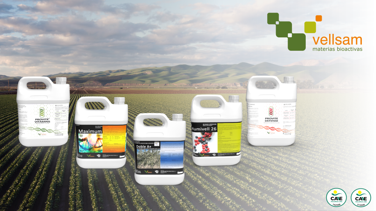 Vellsam consigue la certificación para ecológico en una gran variedad de fertilizantes y fitosanitarios.