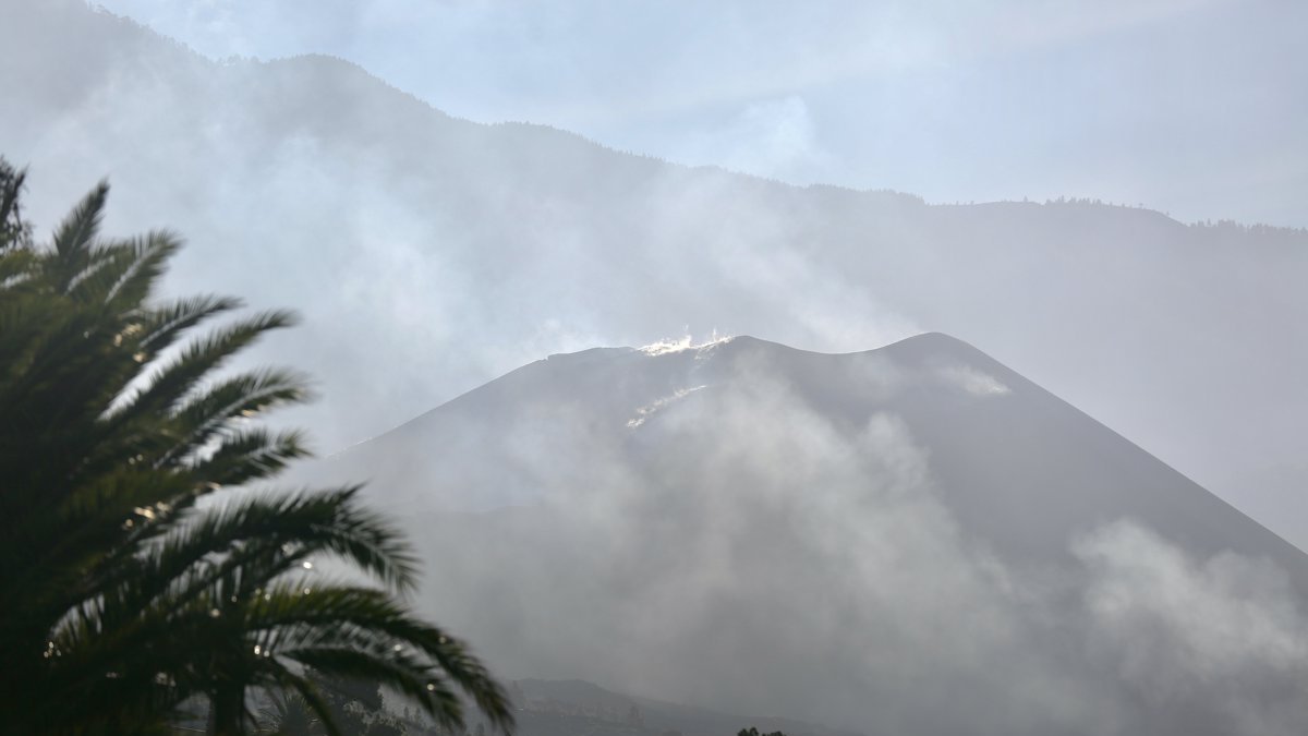 Cesa la actividad en el volcán de La Palma.