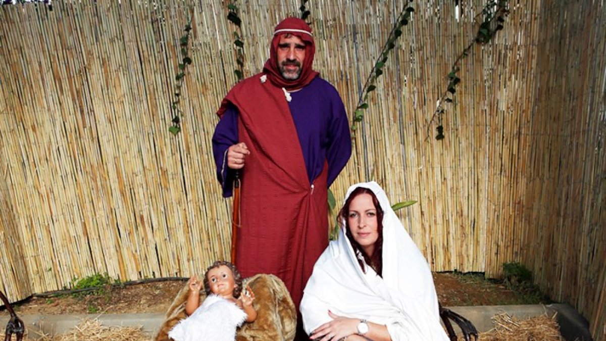 Recreación del nacimiento de Jesús en la edición de 2019.