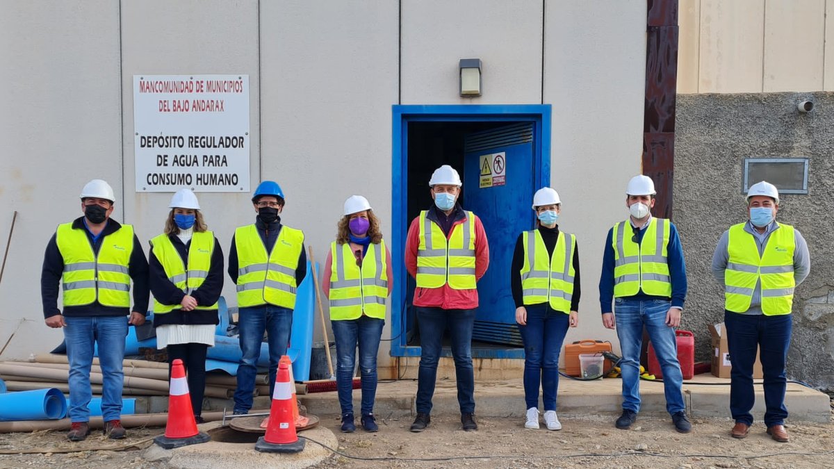 Técnicos y representantes de la Mancomunidad.