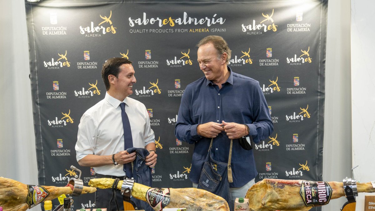 Imagen de archivo del Salón Gourmets con Bisbal y Bertín Osborne.