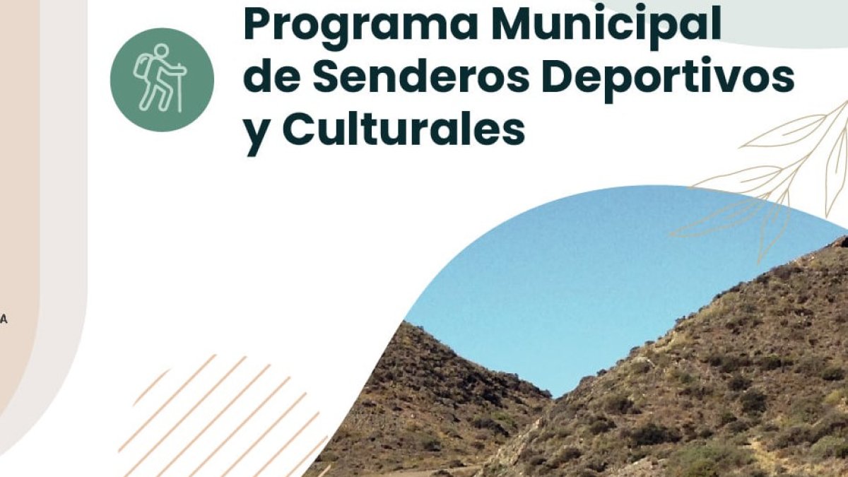 Imagen del folleto del programa municipal de Senderos en Cuevas del Almanzora