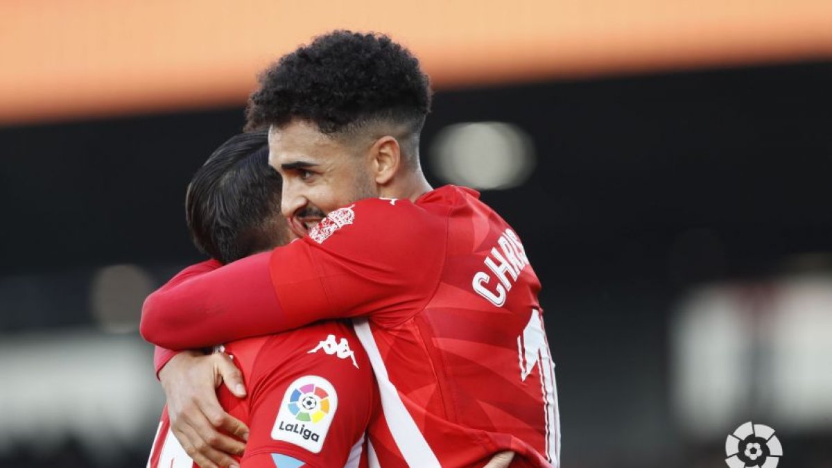 Chris Ramos fue la estrella del Lugo ante el Eibar con dos goles en el Anxo Carro.