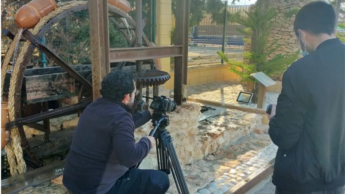 Grabación del spot en el museo del agua