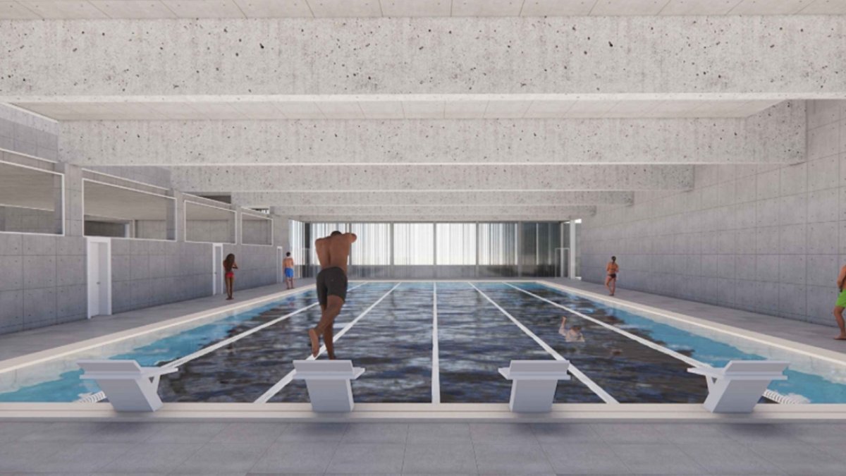 Así será la piscina cubierta del nuevo centro deportivo.