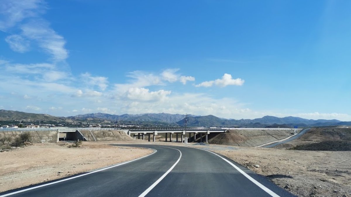 Parte del nuevo tramo en las inmediaciones de Zurgena y Arboleas.