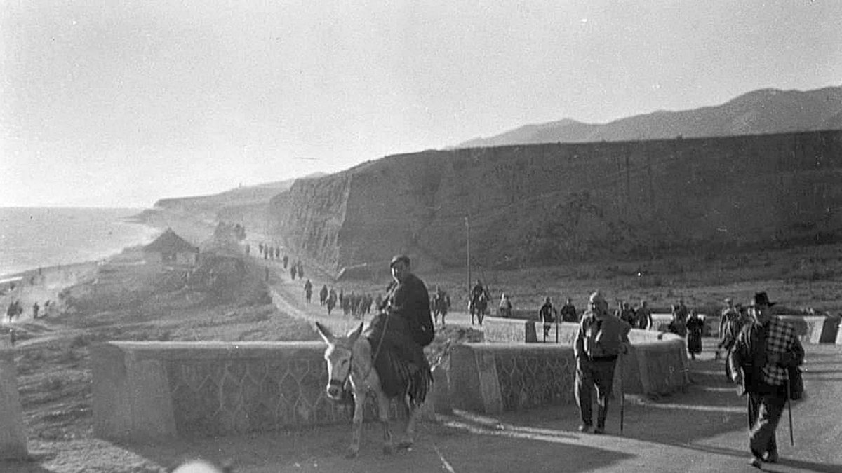 Adra, febrero de 1937, carretera de la muerte. FOTO HAZEN SIZE.