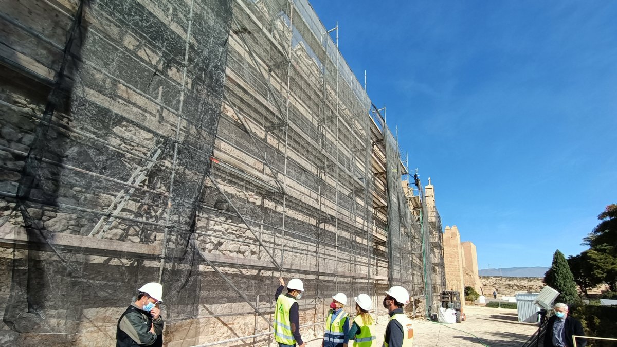 Visita a las obras del Muro de la Vela