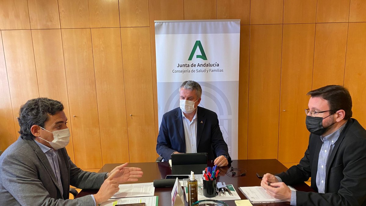 Imagen de la reunión del comité territorial almeriense, este martes.
