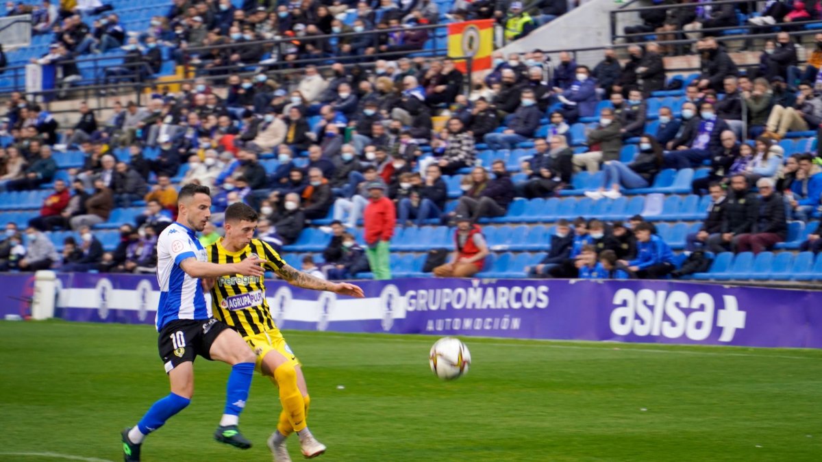 David Segura en el partido del pasado domingo contra el Hércules.