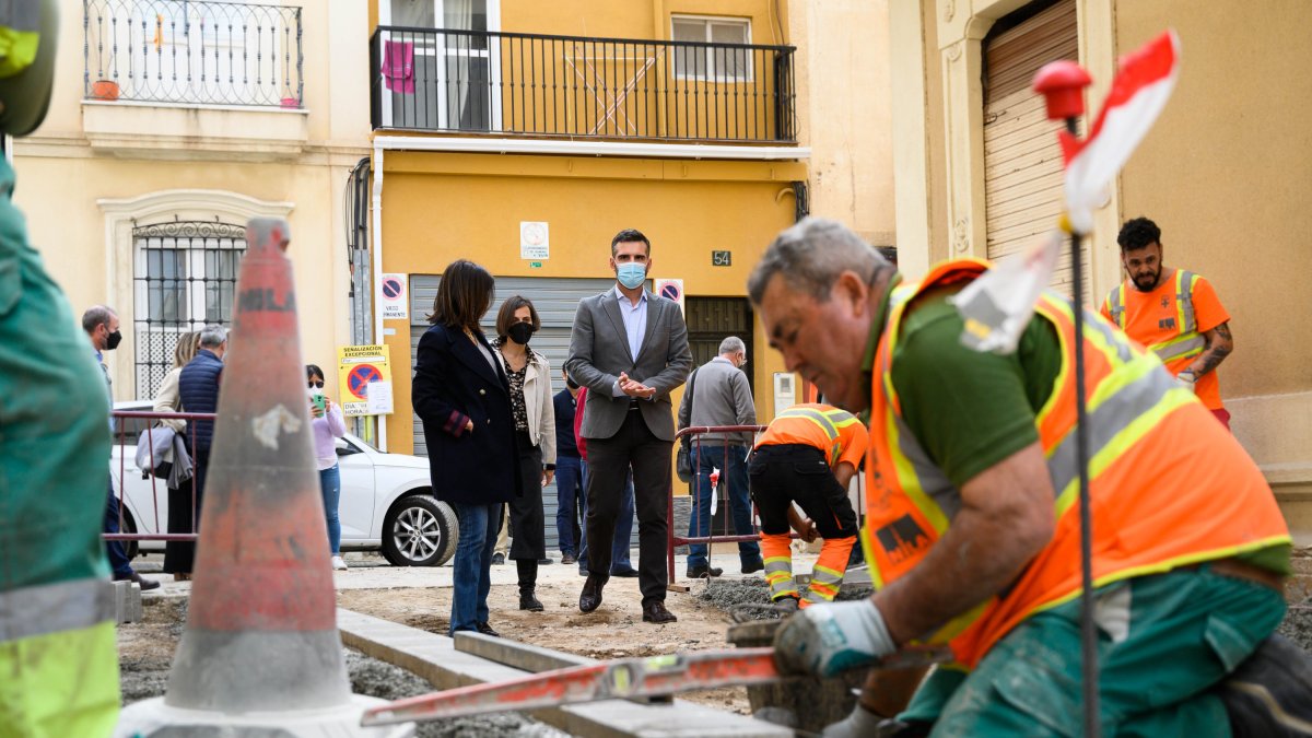 Visita a las obras en el entorno de Plaza de Toros