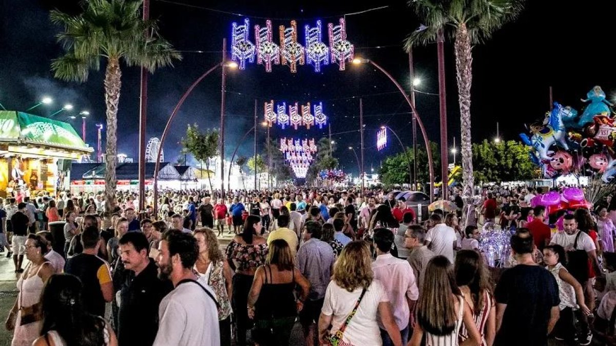 Imagen general de la Feria de Almería antes de la pandemia