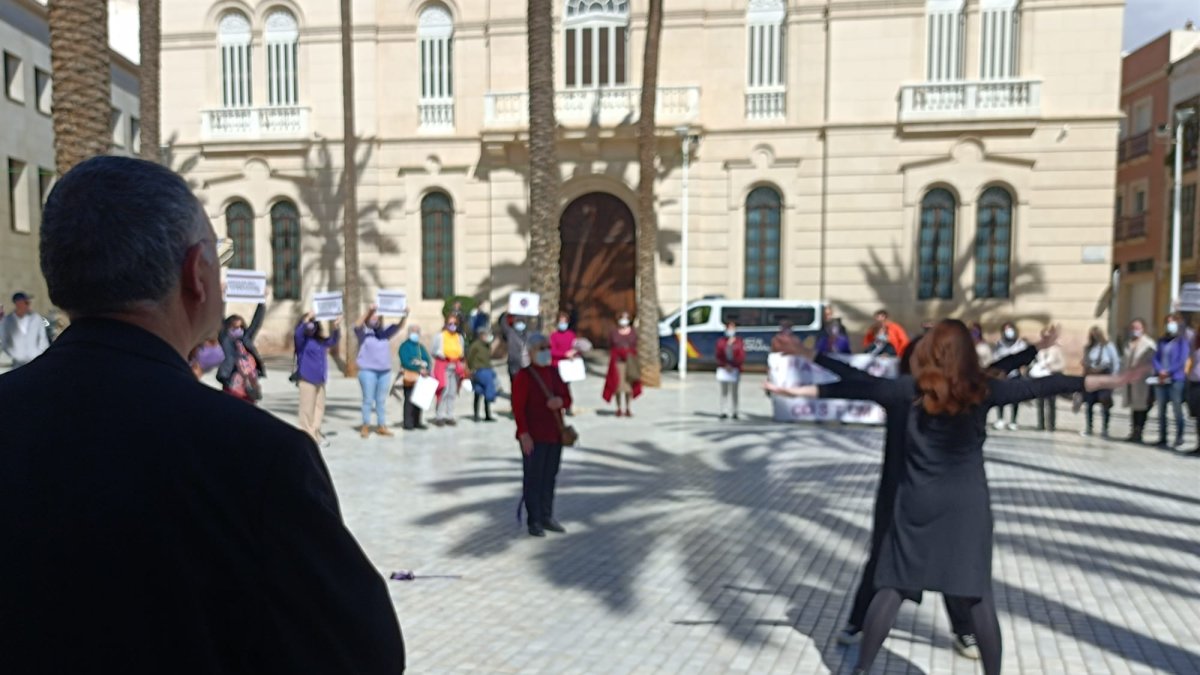Reivindicación en la Plaza de la Catedral.