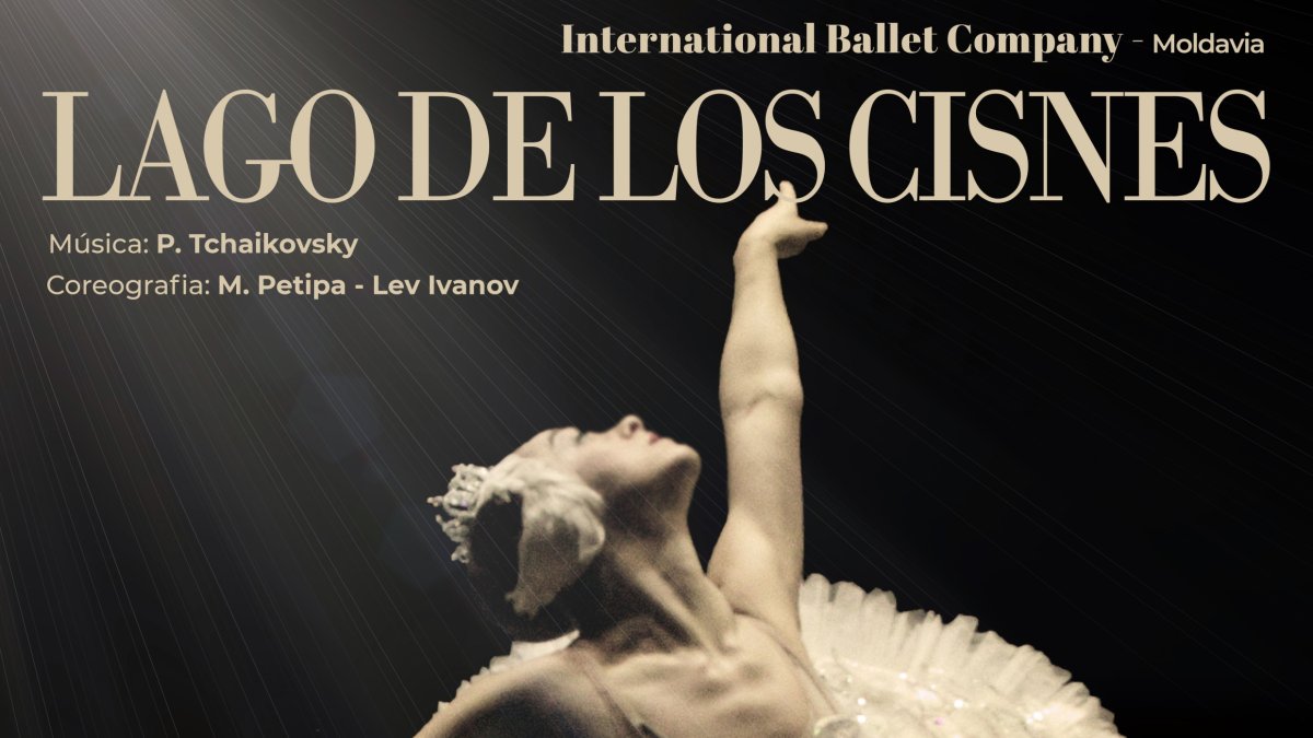 Detalle del cartel del Lago de los Cisnes